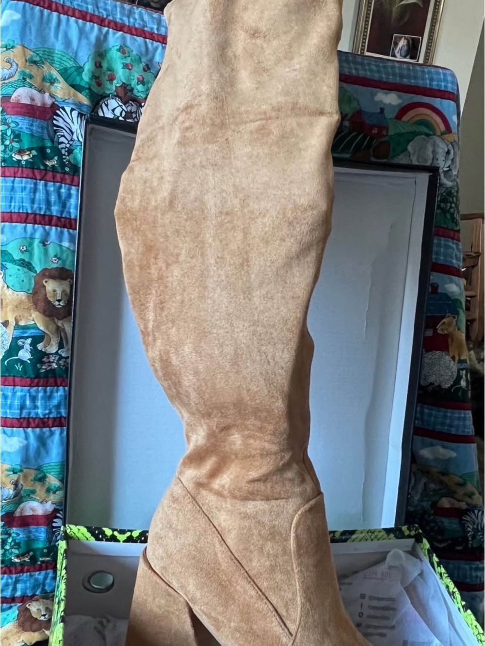 Cape Robbin Women’s Tan Suede Knee-High Boots